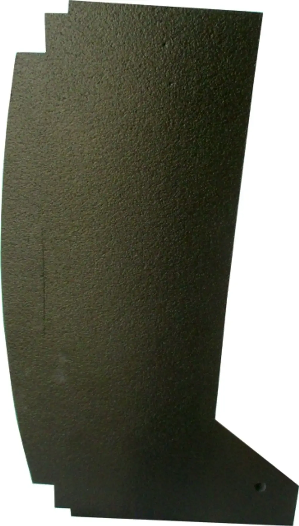 Dämmplatte in schwarz, passend für Ventilatorboden, zeigt das Design und die Form für eine korrekte Montage. Funktionalität für Geräte der Marke Wolf.